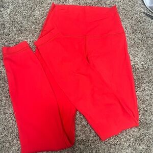 lululemon athletica Red Leggings